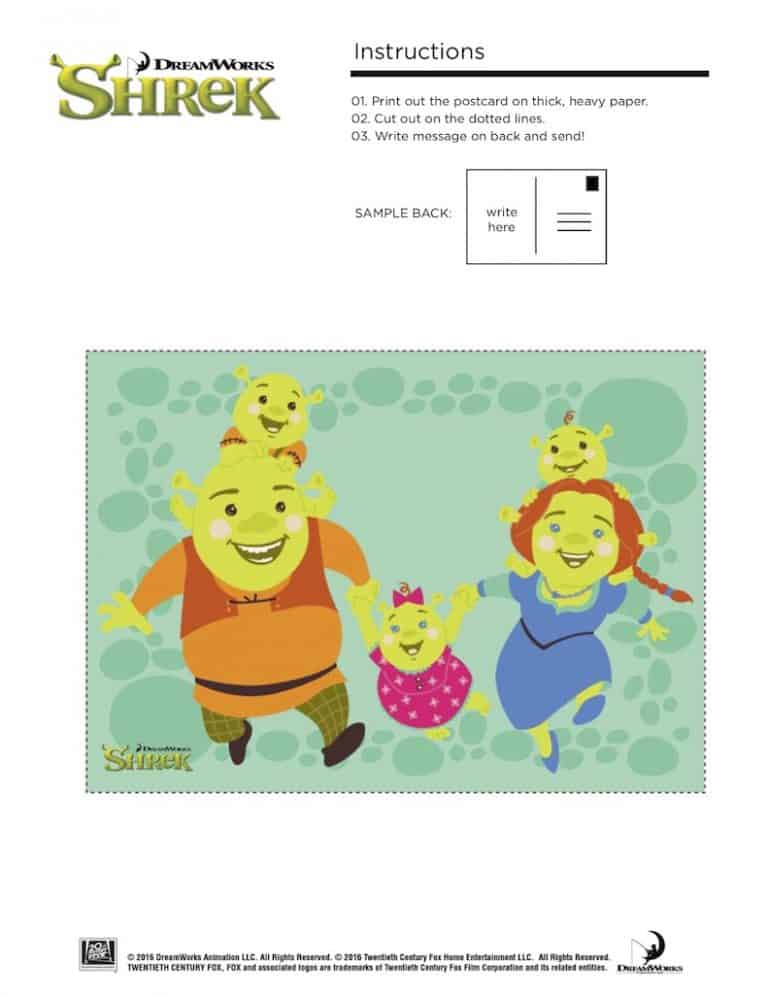 Shrek Photo Booth Props: Free Printable Shrek Mask - Any Tots