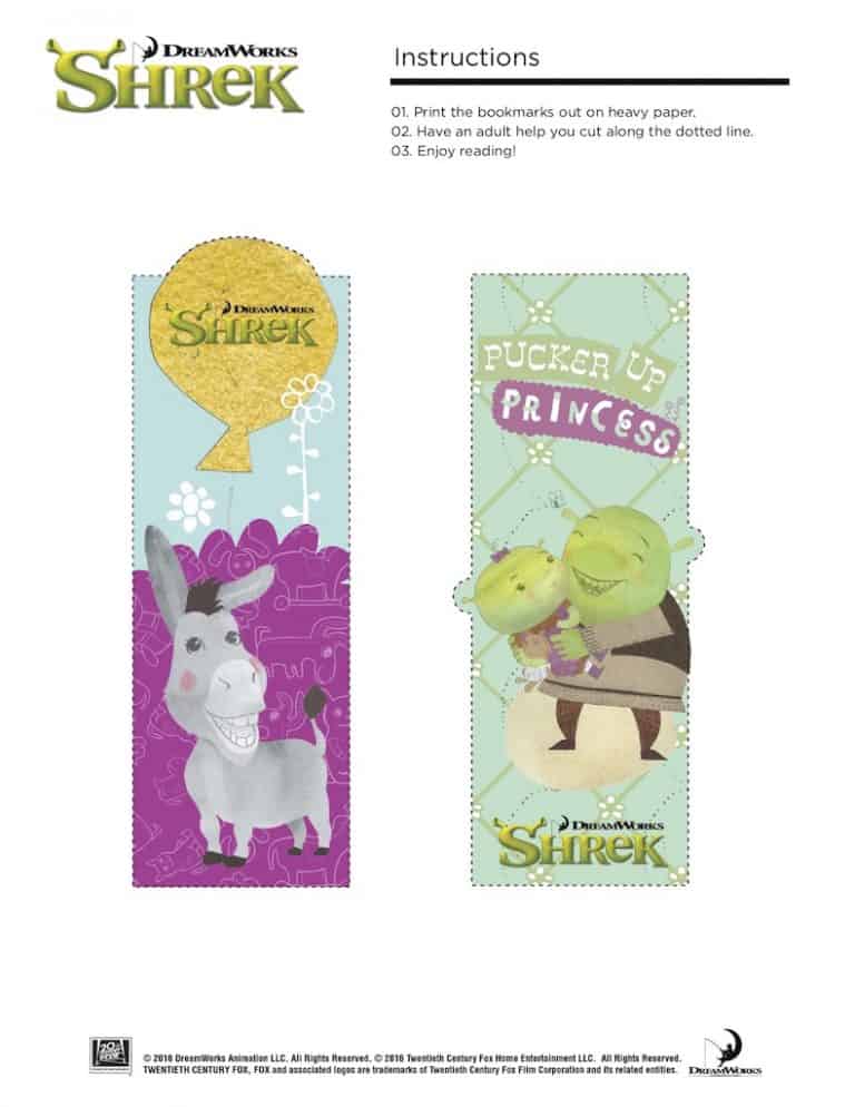 Shrek Photo Booth Props: Free Printable Shrek Mask - Any Tots