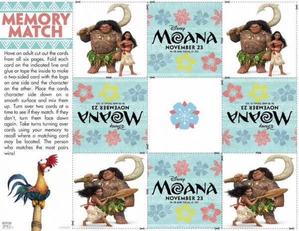 Free Printable: Moana Coloring and Activity Sheets - Any Tots