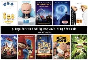 $1 Regal Summer Movie Express Movie Listing