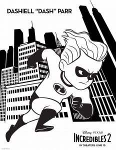 Incredibles 2 Coloring Pages Free Printable