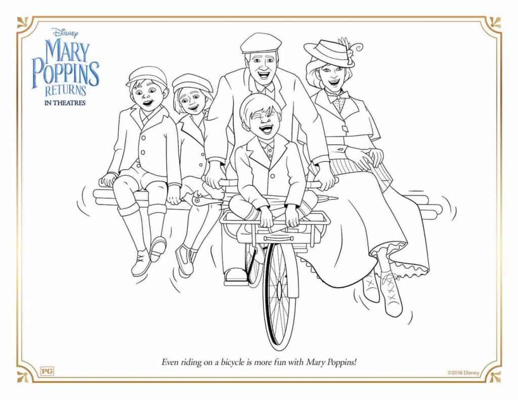 Free Printable Mary Poppins Returns Coloring & Activity Sheets - Any Tots