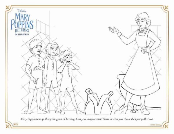 Free Printable Mary Poppins Returns Coloring &amp; Activity Sheets - Any Tots
