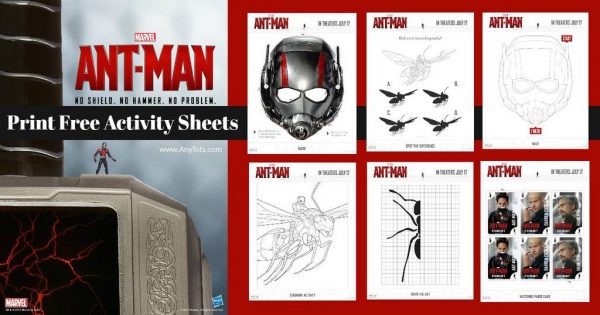 Free Printable Ant-Man Coloring Pages &amp; Activity Sheets - Any Tots