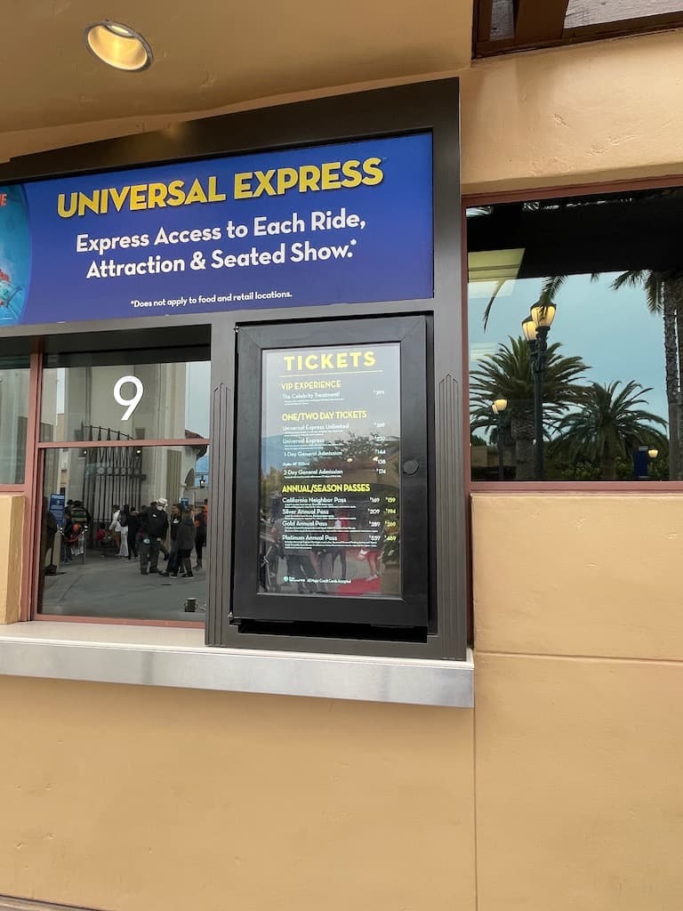 Universal Express Pass Prices