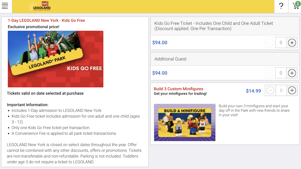 Legoland New York Kids Go Free 2023