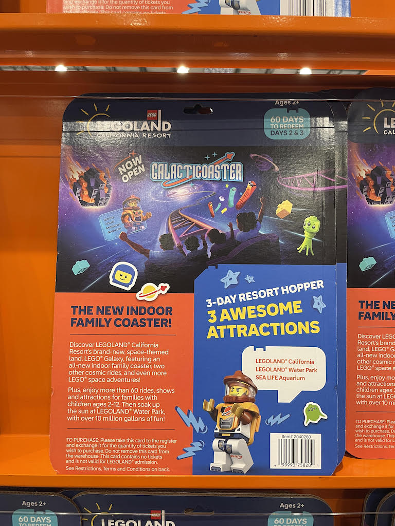 Costco Legoland ticket 2026