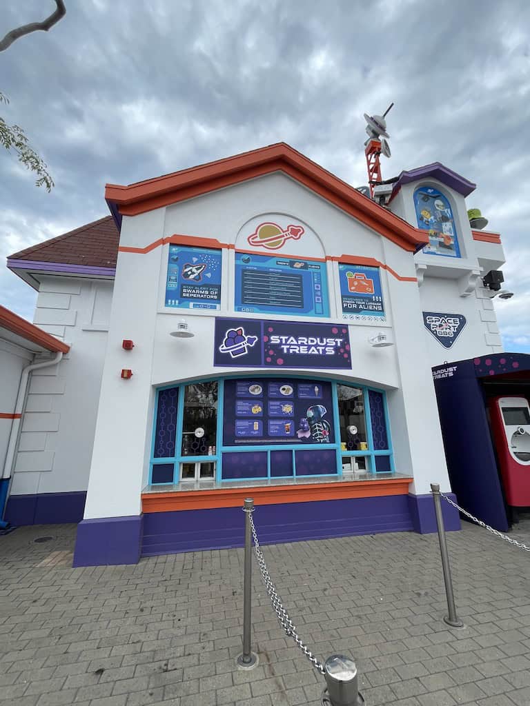 Legoland Food Prices and Menu at Stardust Treats
