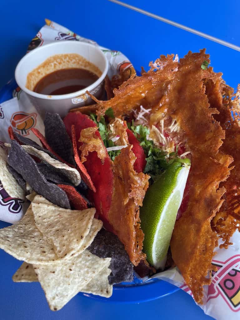 Legoland Food Picture of Queso Cosmic Tacos from U.F.O. Food Outlet